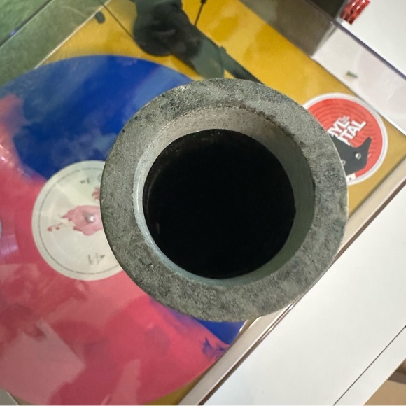 RARE ARMANI Casa Turned Stone Minimalist Design Flower Vases - Picture 7 of 8